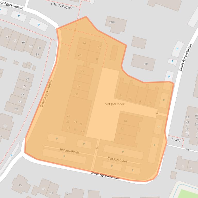 Kaart van postcodegebied 3791RA.