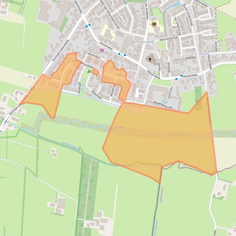 Kaart van postcodegebied 3791RJ.