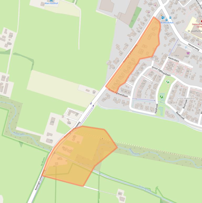 Kaart van postcodegebied 3791VA.