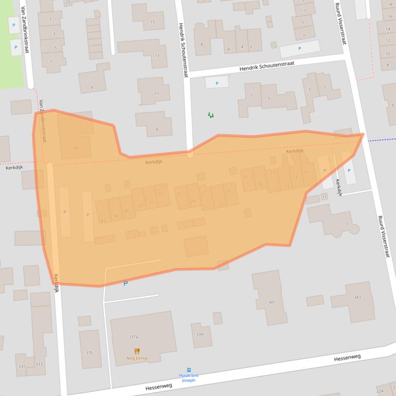 Kaart van postcodegebied 3791VK.