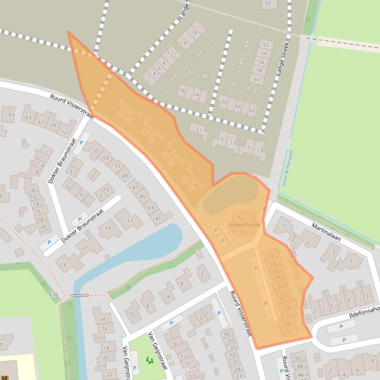 Kaart van postcodegebied 3791VT.