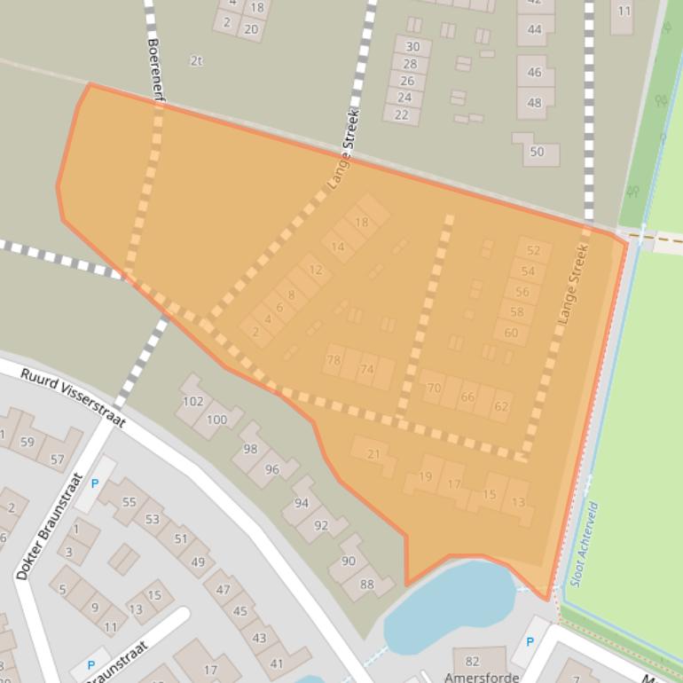 Kaart van postcodegebied 3791VZ.