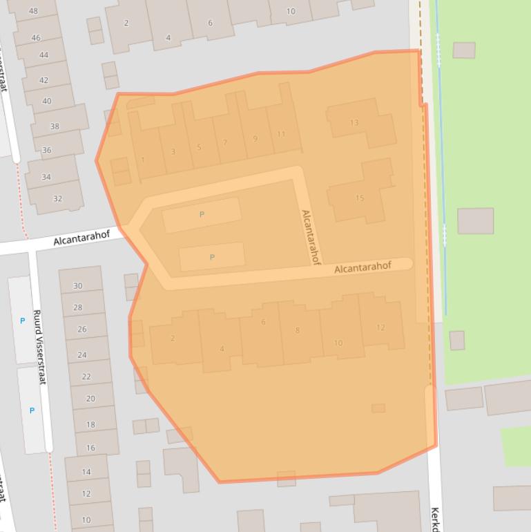 Kaart van postcodegebied 3791WB.