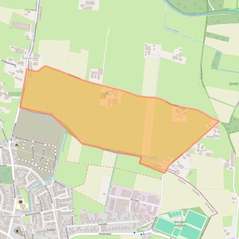 Kaart van postcodegebied 3792NK.