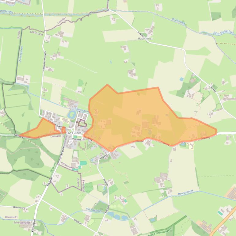 Kaart van postcodegebied 3794MN.