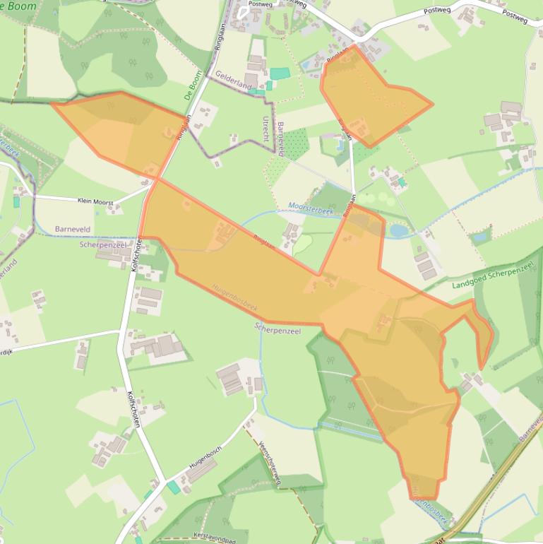 Kaart van postcodegebied 3794MT.