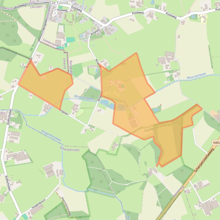 Kaart van postcodegebied 3794MX.