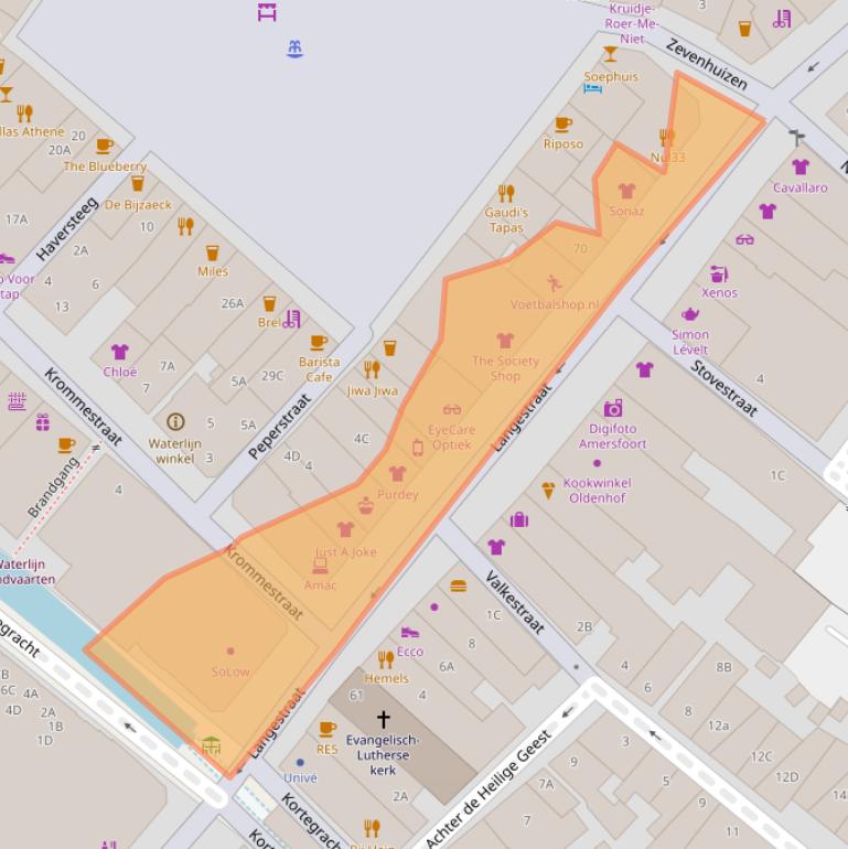 Kaart van postcodegebied 3811AJ.