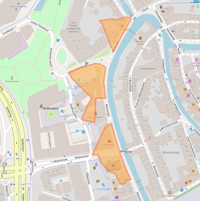 Kaart van postcodegebied 3811BB.