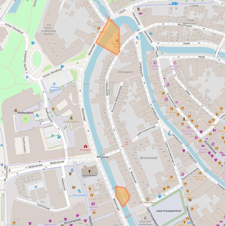 Kaart van postcodegebied 3811BC.