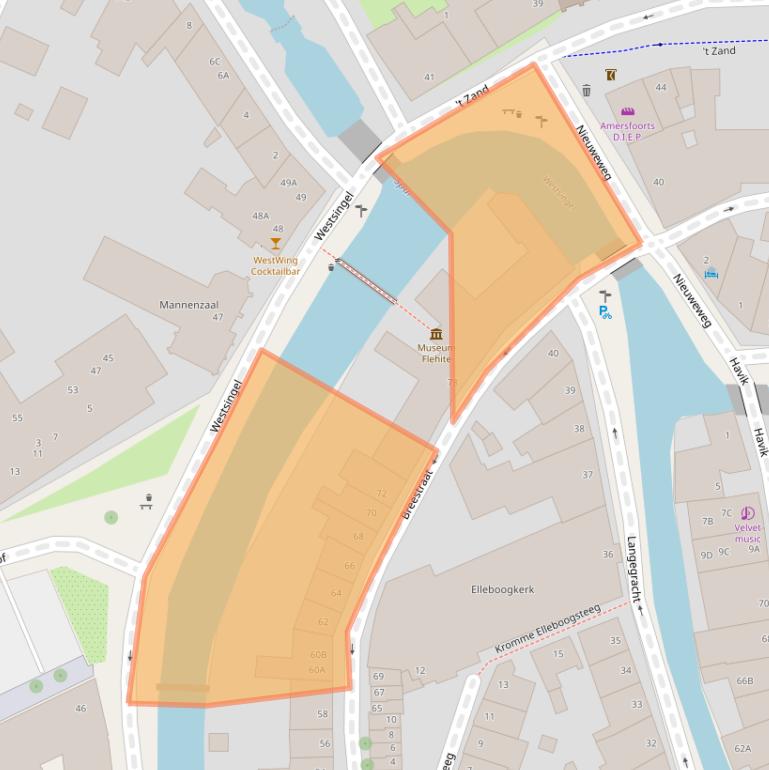 Kaart van postcodegebied 3811BL.