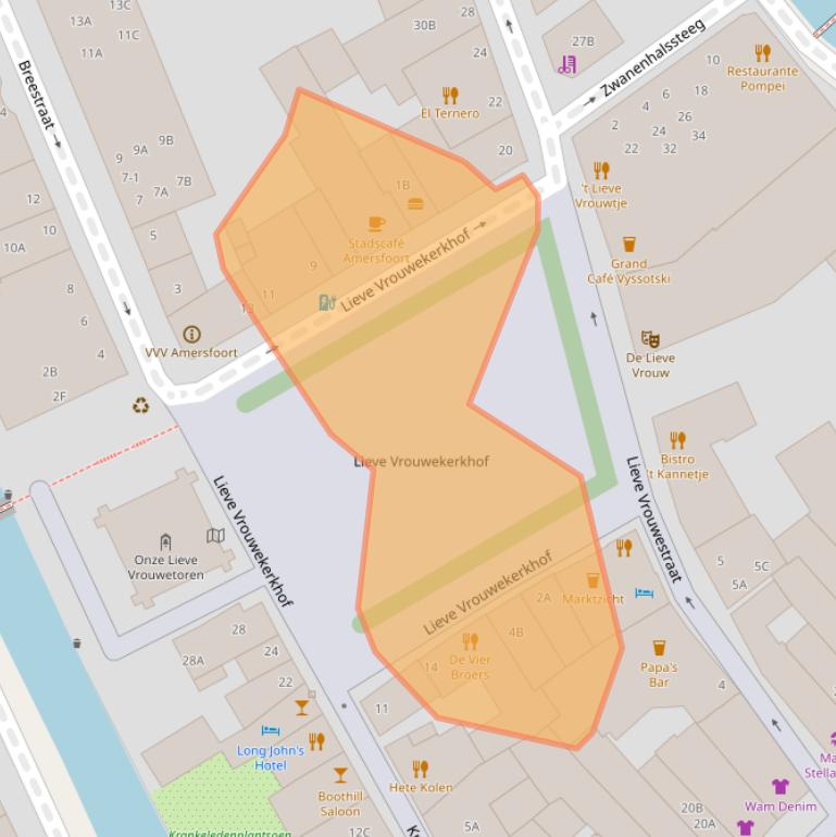 Kaart van postcodegebied 3811BS.