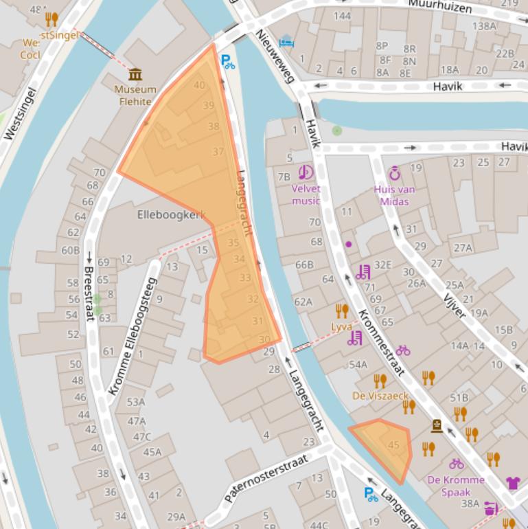 Kaart van postcodegebied 3811BW.