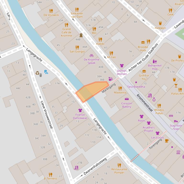 Kaart van postcodegebied 3811BZ.