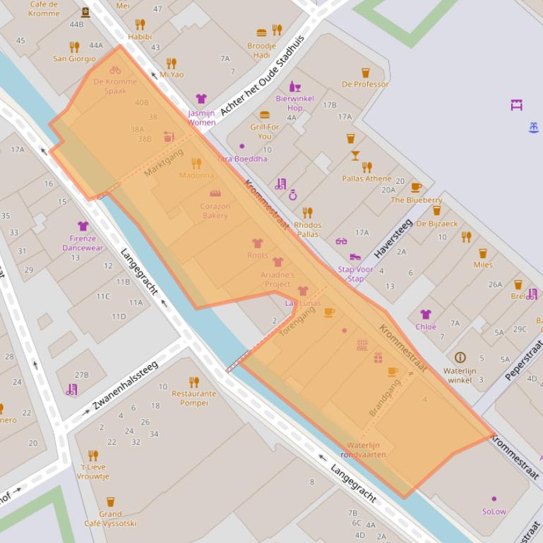 Kaart van postcodegebied 3811CC.
