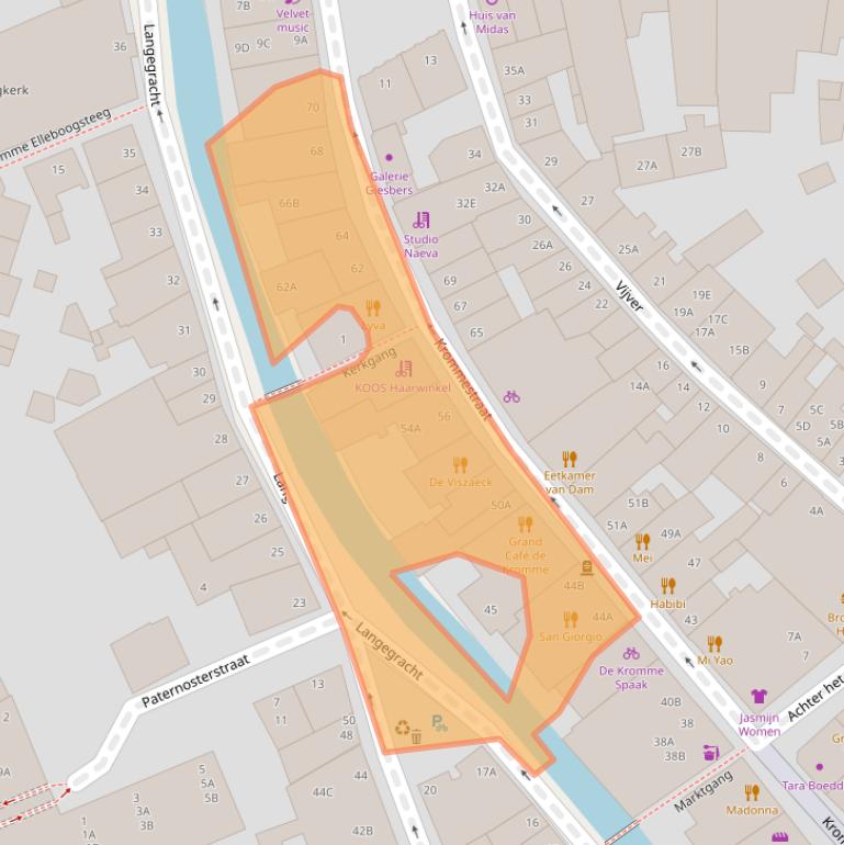 Kaart van postcodegebied 3811CD.