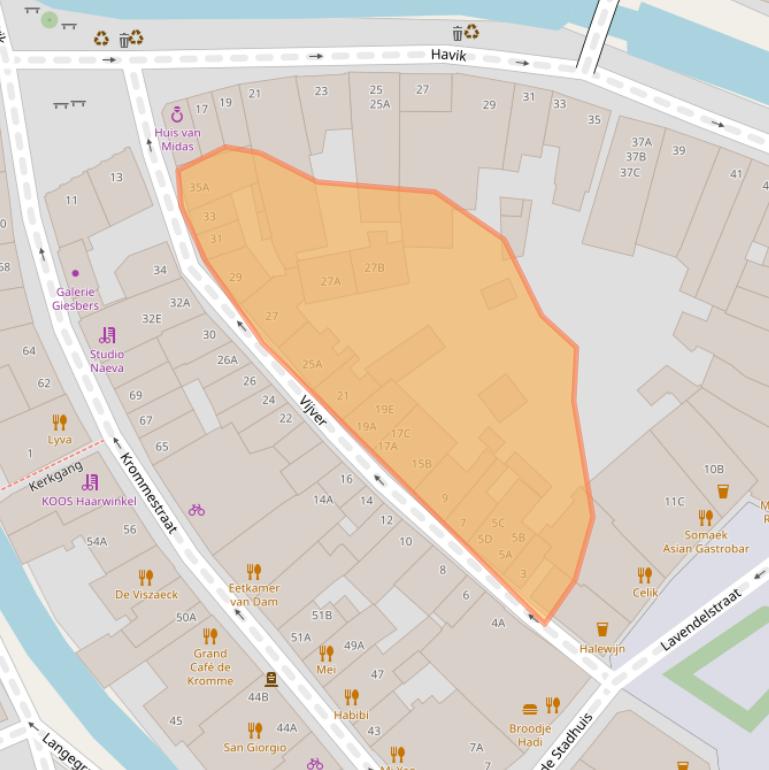 Kaart van postcodegebied 3811CL.