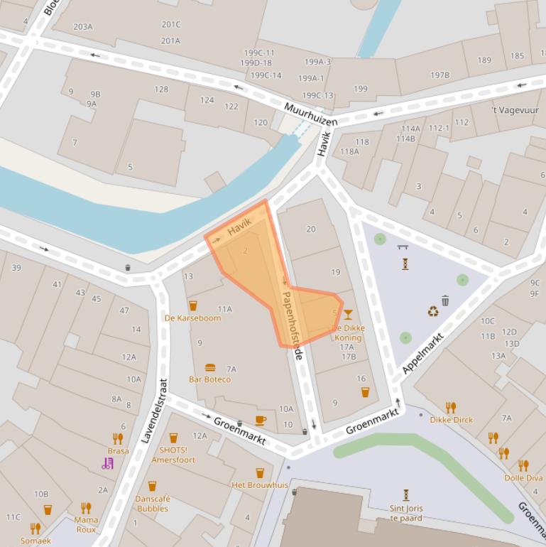 Kaart van postcodegebied 3811CR.