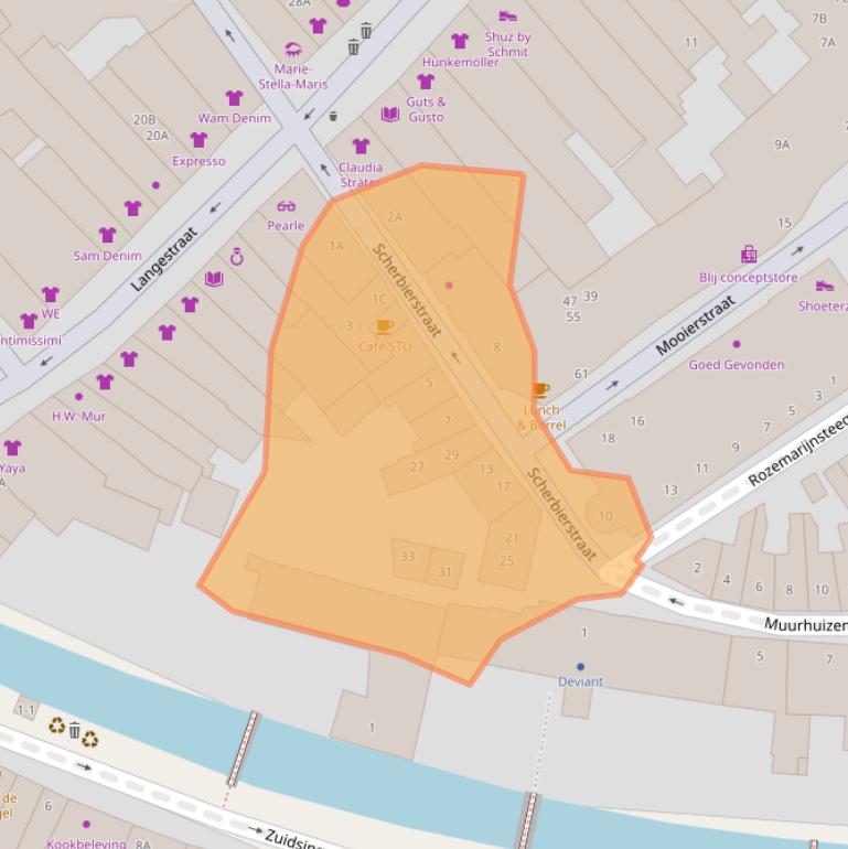 Kaart van postcodegebied 3811EA.