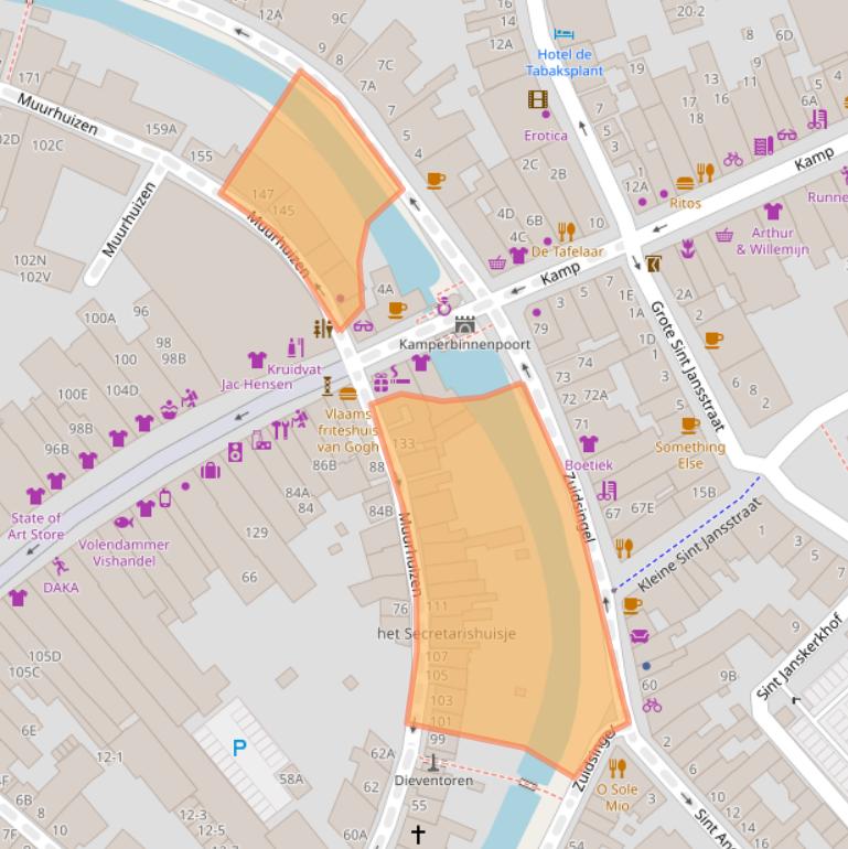 Kaart van postcodegebied 3811EE.