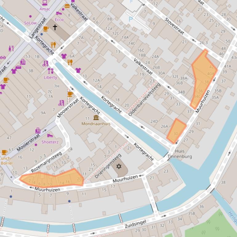 Kaart van postcodegebied 3811EJ.