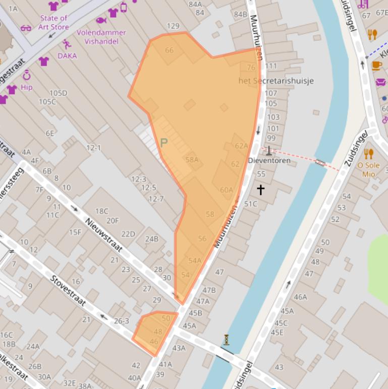 Kaart van postcodegebied 3811EK.