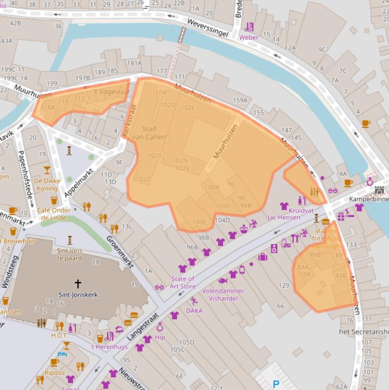 Kaart van postcodegebied 3811EL.