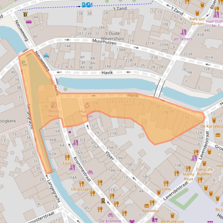 Kaart van postcodegebied 3811EX.