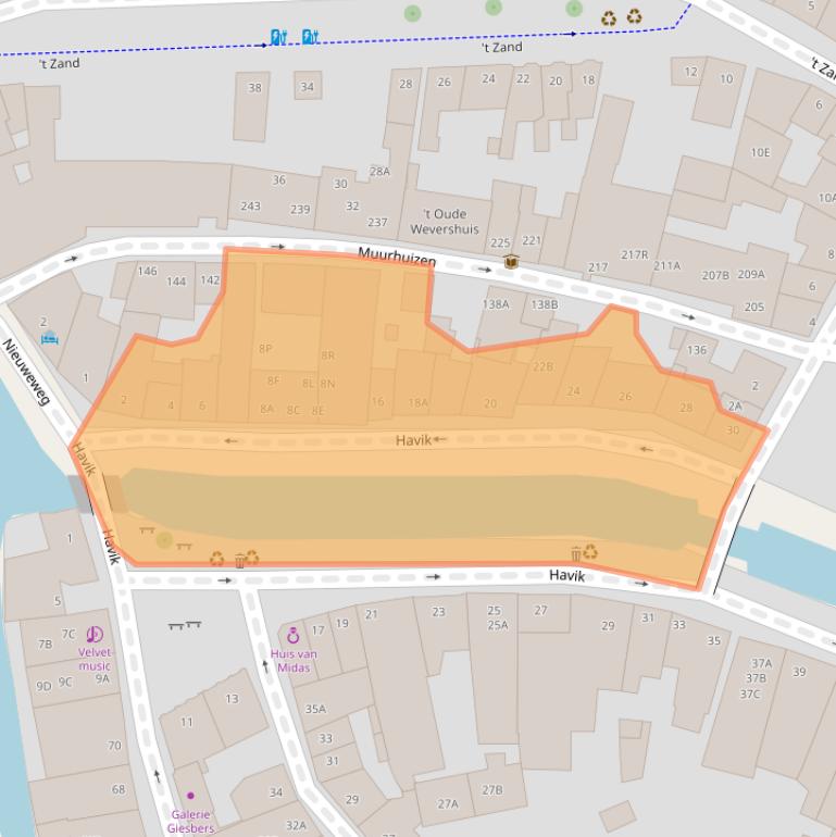 Kaart van postcodegebied 3811EZ.