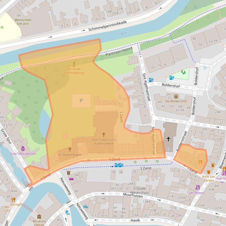 Kaart van postcodegebied 3811GB.