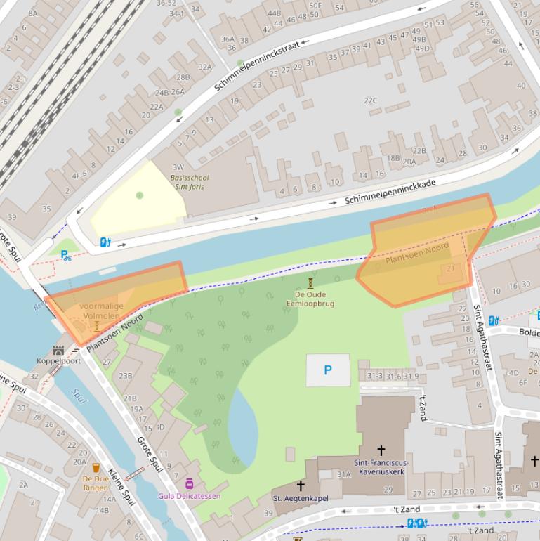 Kaart van postcodegebied 3811GH.