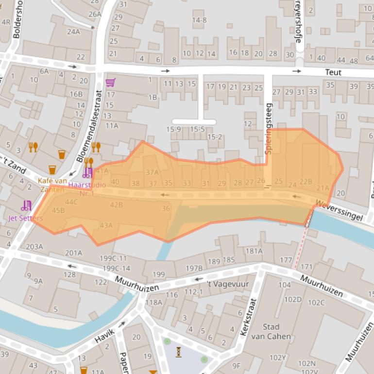 Kaart van postcodegebied 3811GK.