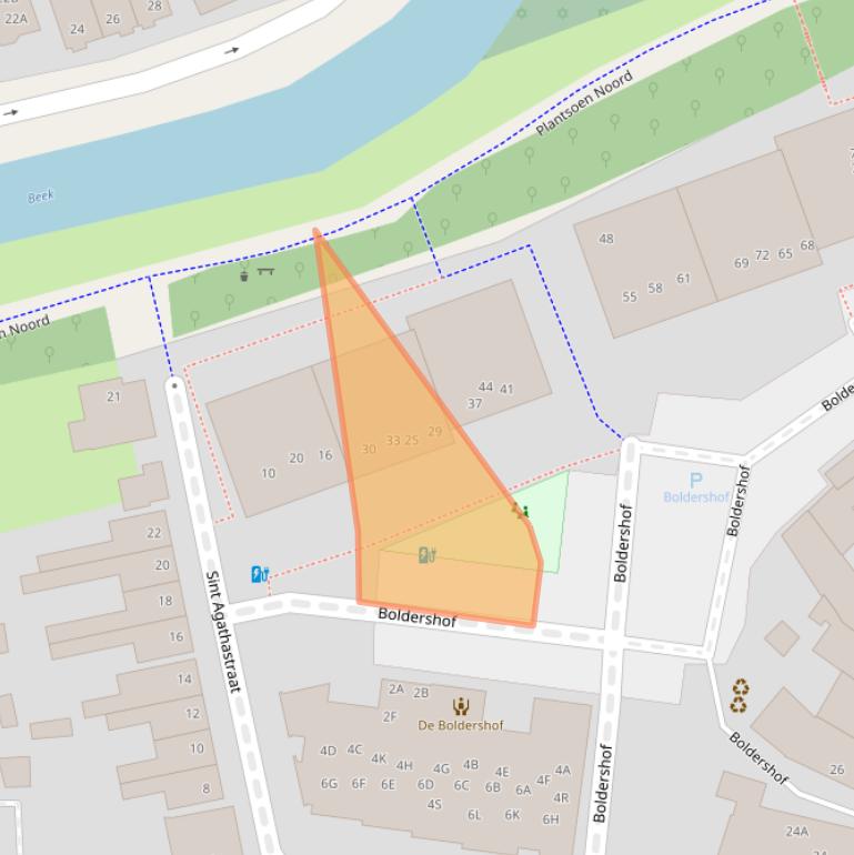 Kaart van postcodegebied 3811GN.
