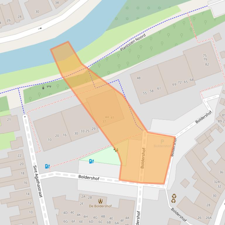 Kaart van postcodegebied 3811GP.