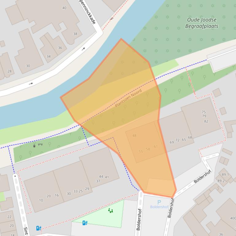 Kaart van postcodegebied 3811GR.