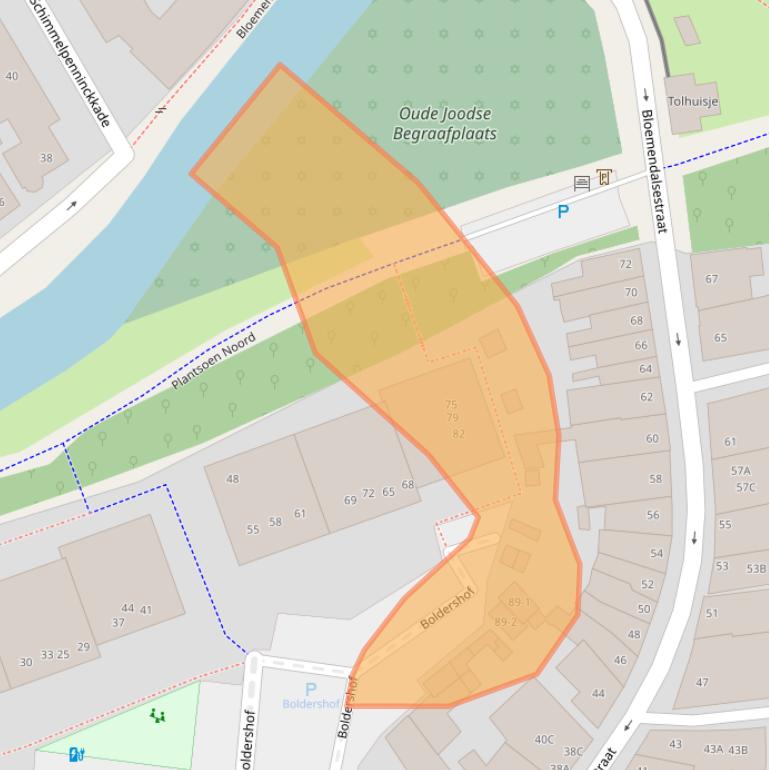 Kaart van postcodegebied 3811GT.