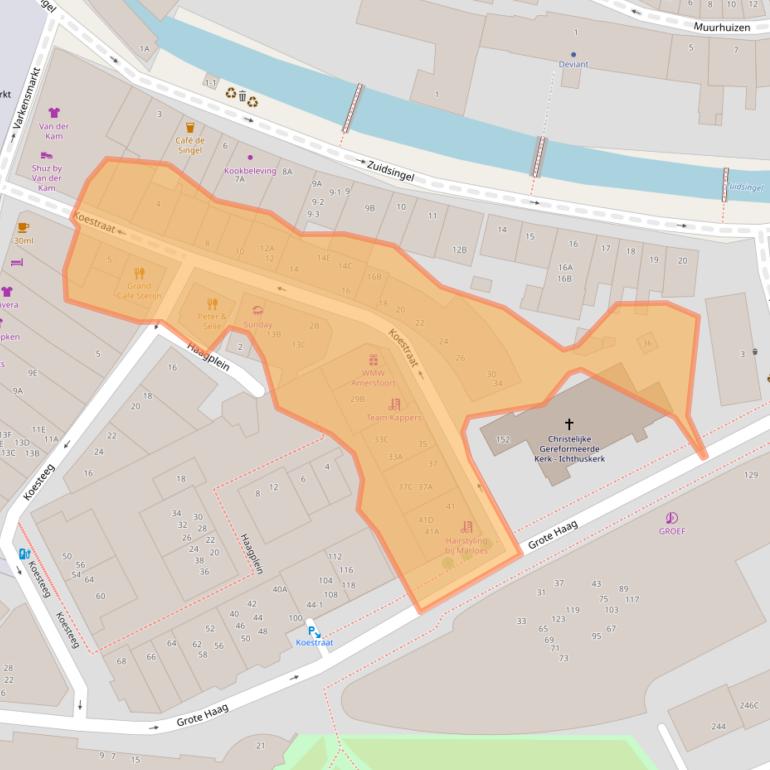 Kaart van postcodegebied 3811HK.