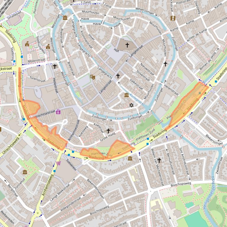 Kaart van postcodegebied 3811HS.