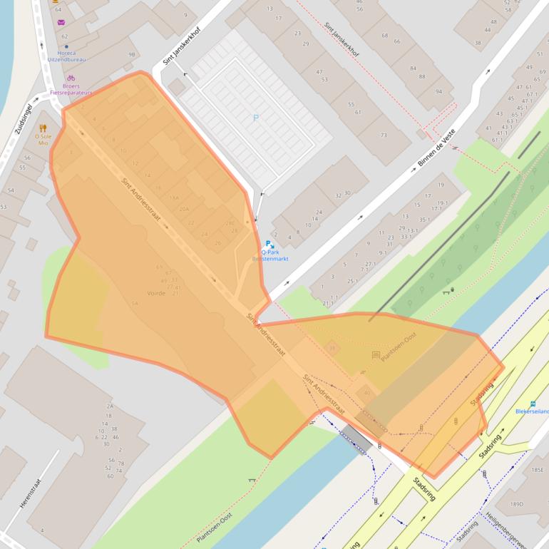 Kaart van postcodegebied 3811HT.