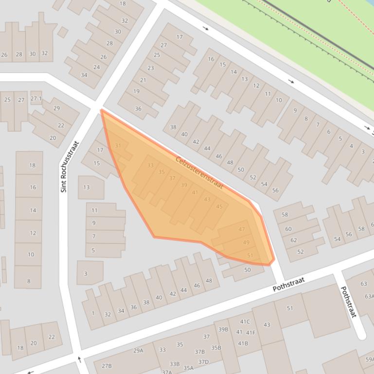 Kaart van postcodegebied 3811JP.