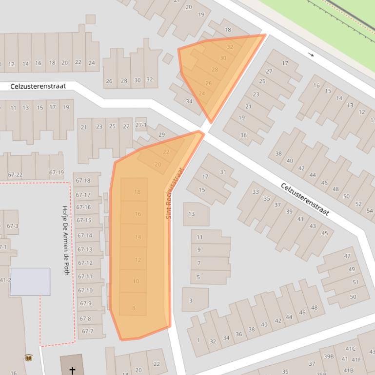 Kaart van postcodegebied 3811JV.