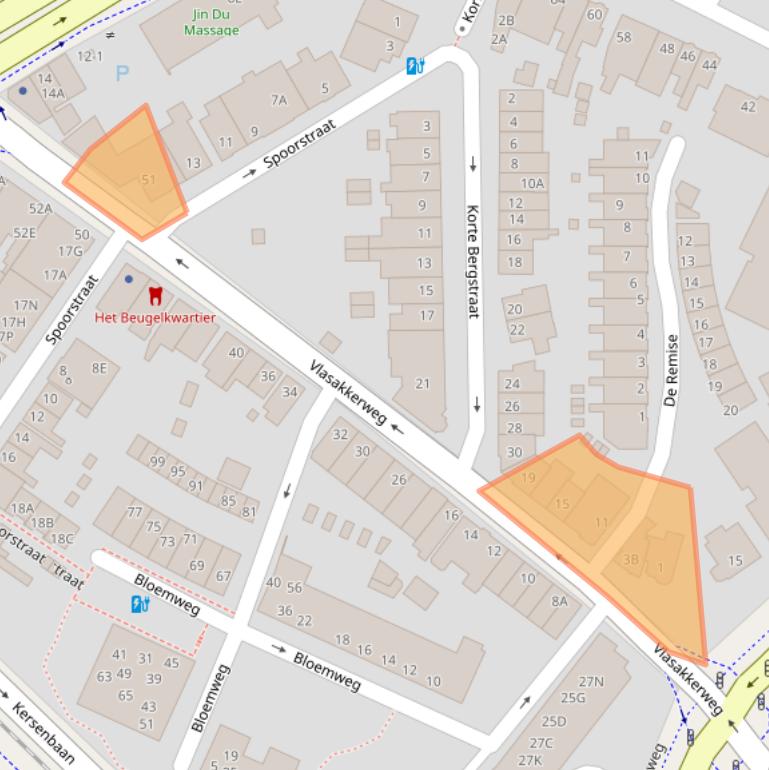 Kaart van postcodegebied 3811MR.