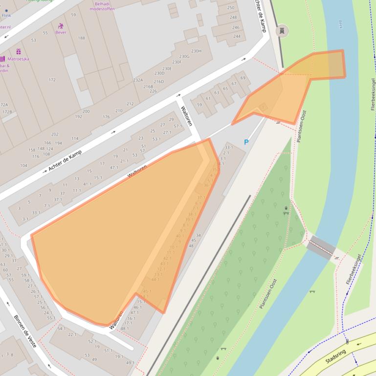 Kaart van postcodegebied 3811PA.