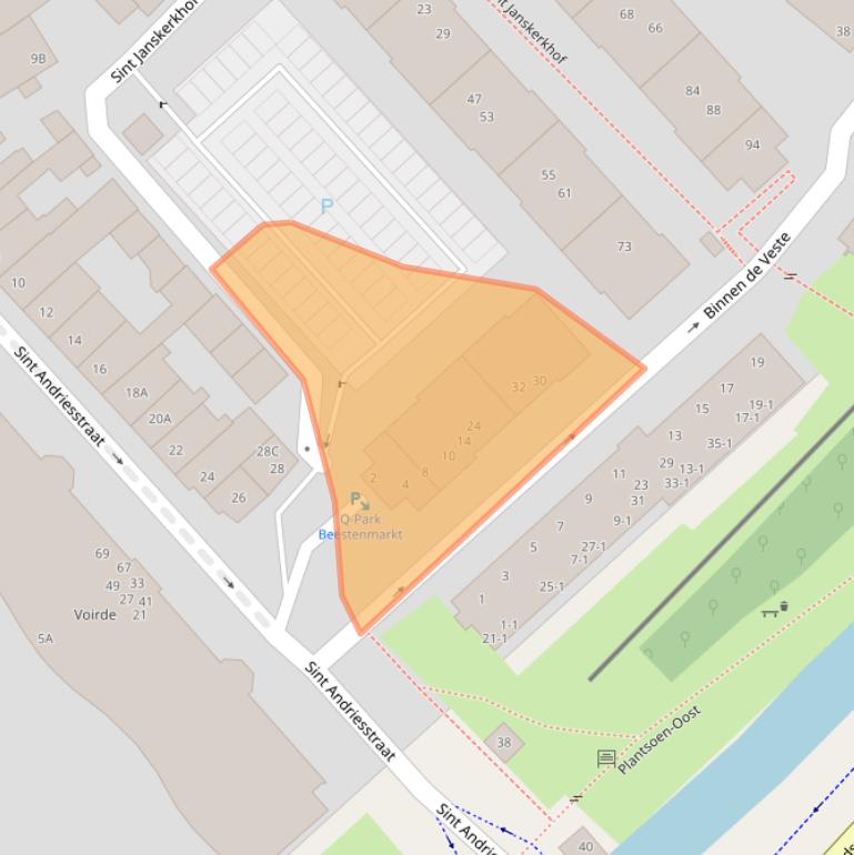 Kaart van postcodegebied 3811PH.