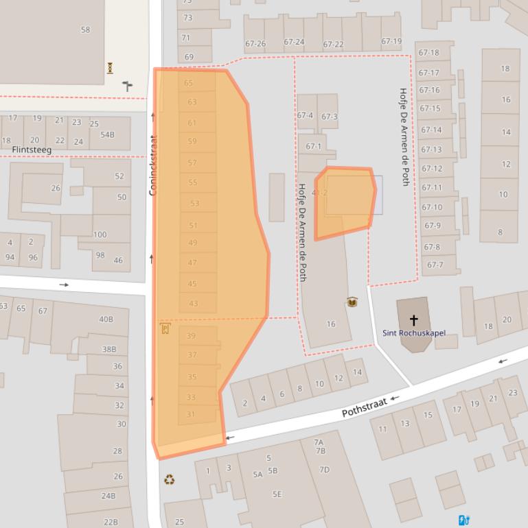 Kaart van postcodegebied 3811WE.