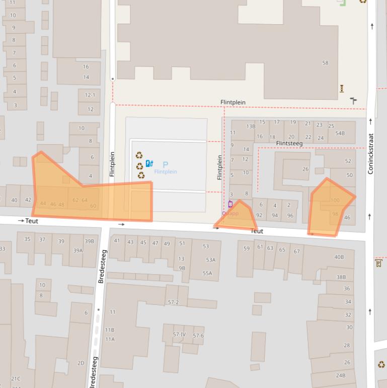 Kaart van postcodegebied 3811WR.