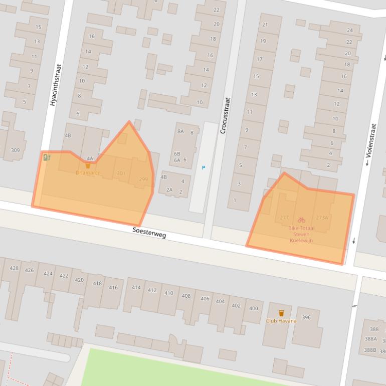 Kaart van postcodegebied 3812AJ.