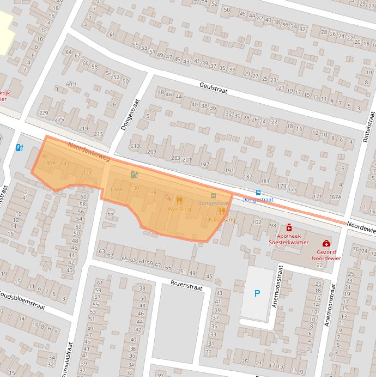 Kaart van postcodegebied 3812DN.