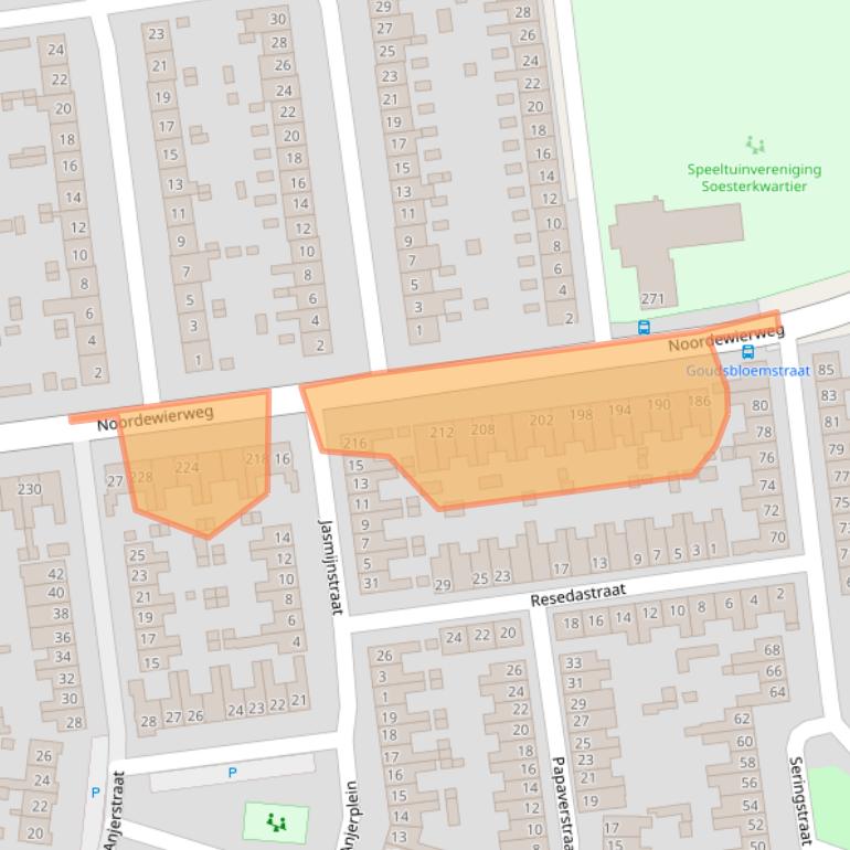 Kaart van postcodegebied 3812DR.