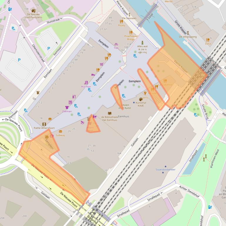 Kaart van postcodegebied 3812EJ.